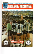 England argentina football for sale  CAMBRIDGE