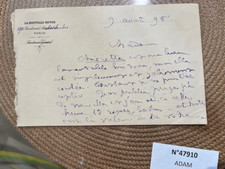 Juliette Adam Lettre autographe signée Féminisme 1895 rare, usado comprar usado  Enviando para Brazil
