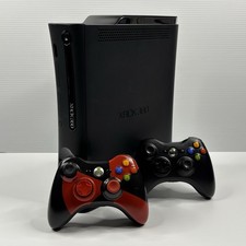 Cabos de console Xbox 360 Elite 120gb com 2 controles sem fio vermelho radioativo comprar usado  Enviando para Brazil