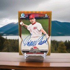 2023 JOHNNY BENCH BOWMAN CROMO AUTO RETROFRATOR DOURADO /50 CINCINNATI REDS HOF comprar usado  Enviando para Brazil