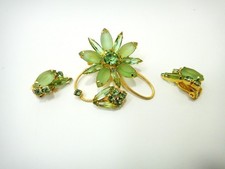 Green glass flower for sale  Avon