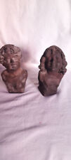 Coppia sculture bronzo usato  Napoli