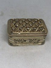 Rectangular rhinestones gold for sale  Malden