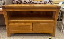 oak tv corner unit for sale  WIGAN