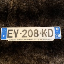 License plate. french for sale  New York