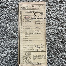 Massey ferguson logbook for sale  ALRESFORD