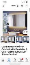 Mirrored bathroom cabinet for sale  MIRFIELD