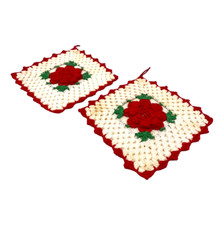 Crochet red white for sale  Lascassas