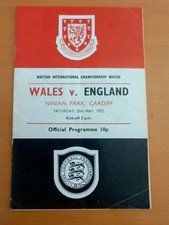 Wales england programme for sale  BOLTON