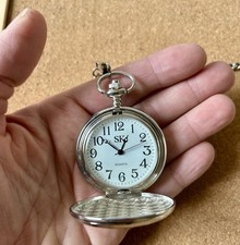 Orologio taschino acciaio usato  Torino