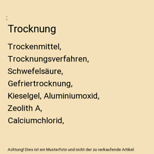 Trocknung trockenmittel trockn gebraucht kaufen  Trebbin