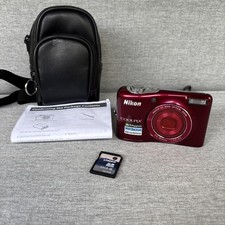 Câmera Digital Compacta Nikon Coolpix L32 20.1 32 GB Cartão VERMELHO 5x Zoom Largo Funciona comprar usado  Enviando para Brazil