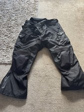 Black motorcycle trousers for sale  PONTYPOOL