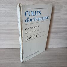Cours orthographe 1954 d'occasion  Aubin
