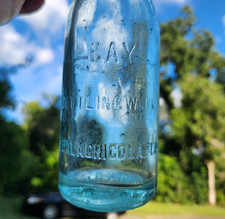 Garrafa de refrigerante lateral reta antiga Apalachicola, Flórida/FLA Bay Bottling Works comprar usado  Enviando para Brazil