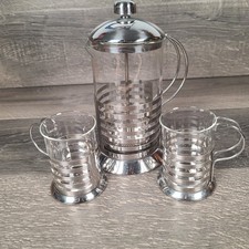 Cafeteira gourmet prensa francesa vidro aço inoxidável conjunto com 2 xícaras correspondentes comprar usado Cafeteira gourmet prensa francesa vidro aço inoxidável conjunto com 2 xícaras correspondentes comprar usado  Enviando para Brazil