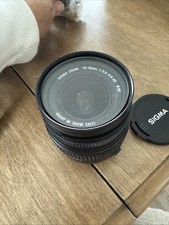 Lente de zoom SIGMA 18-50mm f/3.5 - 5.6 DC para CANON com filtro UV comprar usado Lente de zoom SIGMA 18-50mm f/3.5 - 5.6 DC para CANON com filtro UV comprar usado  Enviando para Brazil