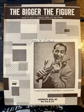 Usado, Partituras de música C 1952 THE LARGE THE FIGURE (Louis Prima comprar usado  Enviando para Brazil