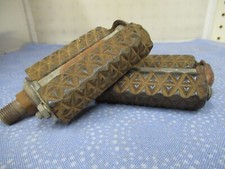 Pedal de bicicleta vintage feminino 1/2" preto conjunto de 2 pedais - padrão diamante - usado comprar usado  Enviando para Brazil