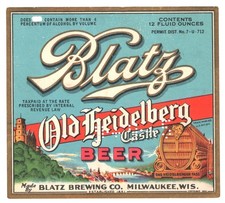 Blatz old heidelberg for sale  Eureka