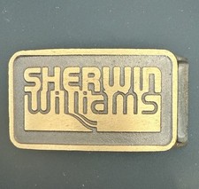 Fivela de cinto bronze Sherwin Williams pintor loja de pintura anos 70 vintage comprar usado  Enviando para Brazil