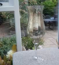 Large glass hurricane for sale  LEICESTER