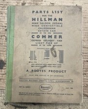 Genuine hillman mark for sale  WHITEHAVEN