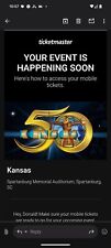 Kansas concert tickets for sale  Inman