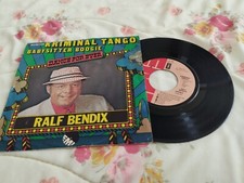 RALF BENDIX -KRIMINAL TANGO - BABYSITTER BOOGIE REISSUE EMI 4AC006-45613 BELGIUM na sprzedaż  Wysyłka do Poland