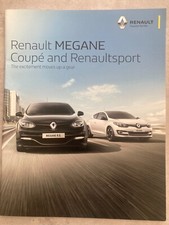 Folheto de vendas de carros Renault Megane Coupe & Renaultsport mercado do Reino Unido - agosto de 2015 comprar usado  Enviando para Brazil