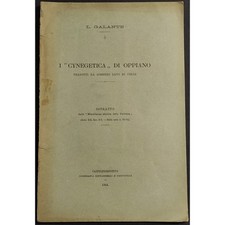 Cynegetica oppiano galante usato  Alessandria