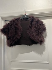 Feather shrug brown for sale  ILFORD