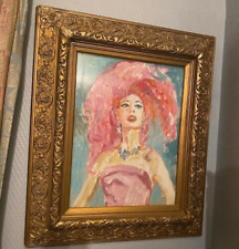 Huile carton portait d'occasion  Auvers-sur-Oise