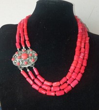 Collana fili corallo usato  Treviso