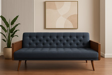 modern blue button back sofa for sale modern blue button back sofa for sale Miami