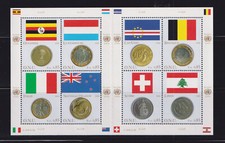 Usado, UNO Genf - 2006 - Mi.-Nr. 553-560 Klbg. Flaggen und Münzen Mitgliedsstaaten ** comprar usado  Enviando para Brazil