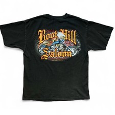 Camiseta Vintage Y2K Boot Hill Saloon Motorcycles L 2004 Bike Week Flames Eagle comprar usado  Enviando para Brazil