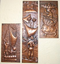Ensemble tableaux cuivre d'occasion  Montceau-les-Mines