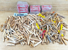 Lote PINOS DE ROUPA Begium 162 Chelsea Wood NOS, 80 Klos-Klips +100s, redondo plano ++ comprar usado  Enviando para Brazil