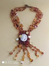 Collana fili corniola usato  Zafferana Etnea