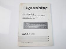 MANUAL DE INSTRUÇÕES ROADSTAR CD-776 RD CARRO ESTÉREO COMPACTO DISCO PLAYER RÁDIO AM FM comprar usado  Enviando para Brazil
