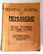 Nouveau journal menuiserie d'occasion  Vézelay