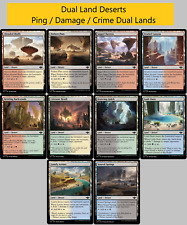 MTG Dual Lands - OTJ Damage Deserts - Todos os 10 Desert - Ping / Damage Land EDH comprar usado  Enviando para Brazil