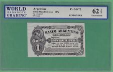 Argentina 1 Nota Plata Real P-S1472 WBG NÃO CIRCULADA / 62 TOP comprar usado  Enviando para Brazil