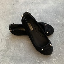 BALENCIAGA FLATS CRAVEJADOS BALÉ CAMURÇA PRETA FEMININO TAMANHO EU 37 comprar usado  Enviando para Brazil
