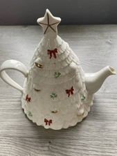 christmas tree teapot for sale  KING'S LYNN