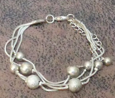 Bracelet métal argenté d'occasion  Bourg-de-Péage