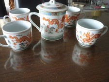 Teetassen kaffeetassen drache gebraucht kaufen  Recklinghausen