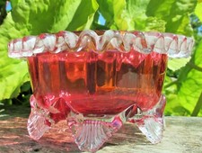 Cranberry glass bowl for sale  ALFORD