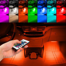 Lámpara interior de coche RGB-LED brillante debajo del tablero reposapiés asientos iluminación interior segunda mano  Embacar hacia Mexico